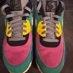 Nike Multicolor Sneakers with Pink and Green